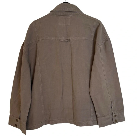 Mate the Label Organic Cotton Canvas Chore Jacket Pebble M/L NWT Classic Fall - Picture 4 of 6